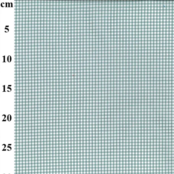 Hovedbilde Gingham  3 mm rutet gråblå-hvit rutevev ...