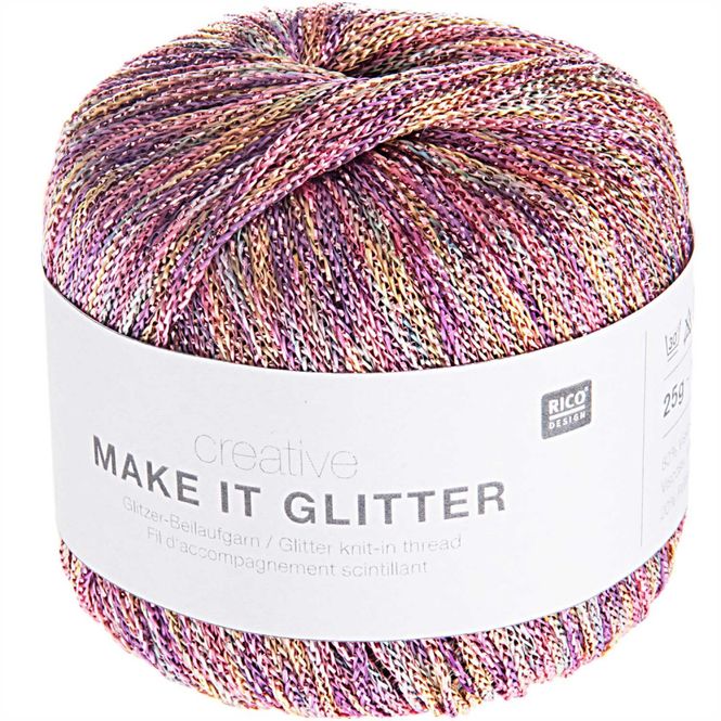 Hovedbilde Make it glitter Pastell - effektgarn 25 g Rico ...
