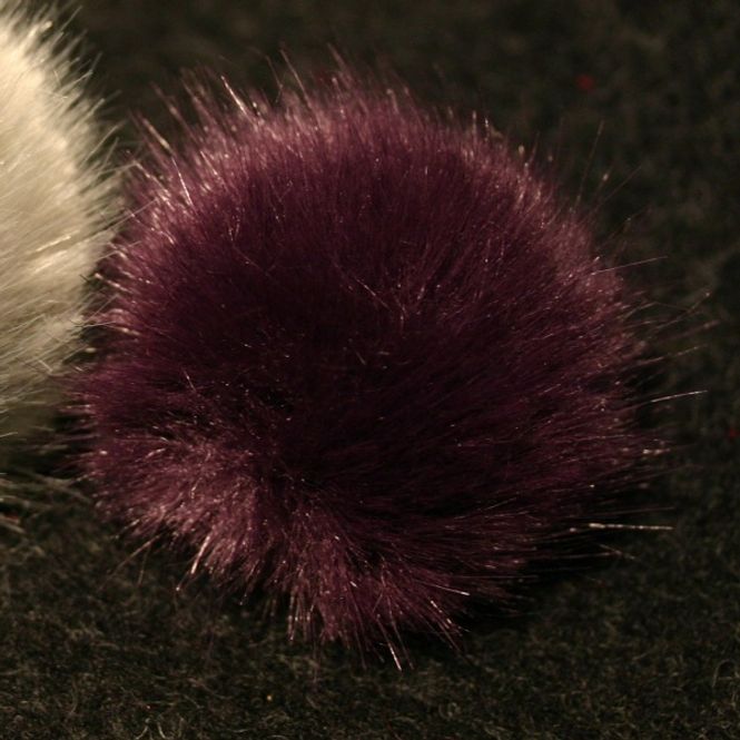 Hovedbilde Dusk 5cm aubergine kunstpels