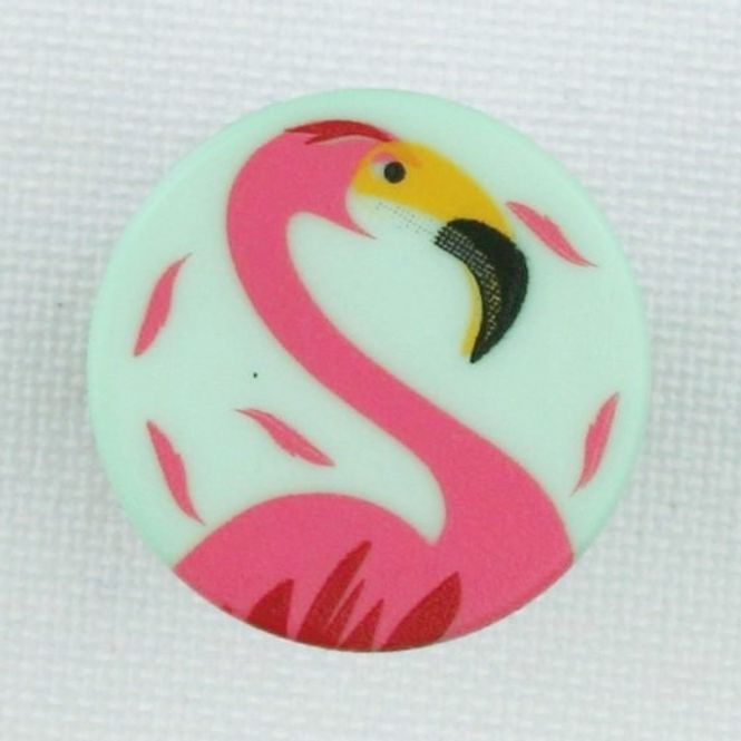 Hovedbilde Flamingoknapp mint 15 mm
