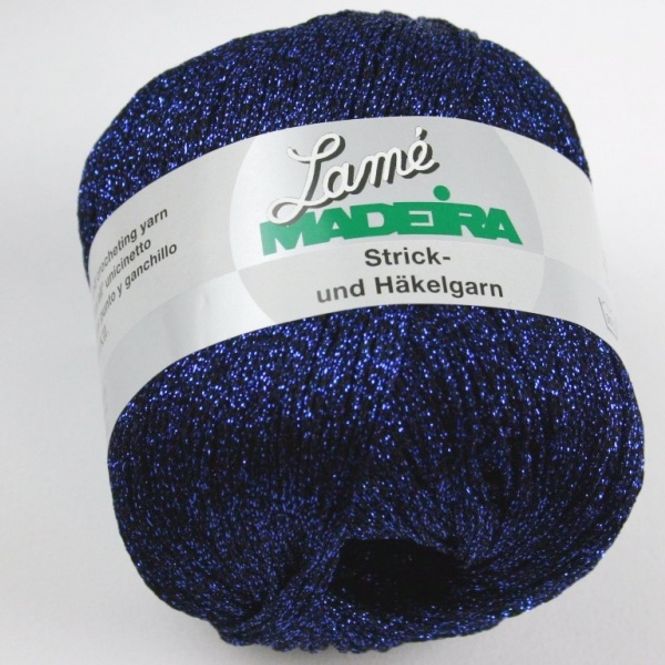 Hovedbilde Madeira Lame Midnattsblå viscose-polyester ...