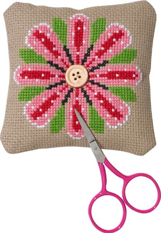Nålepute blomst broderipakke