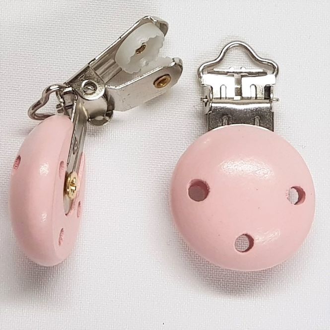 Hovedbilde Seleklips treknapp babyrosa