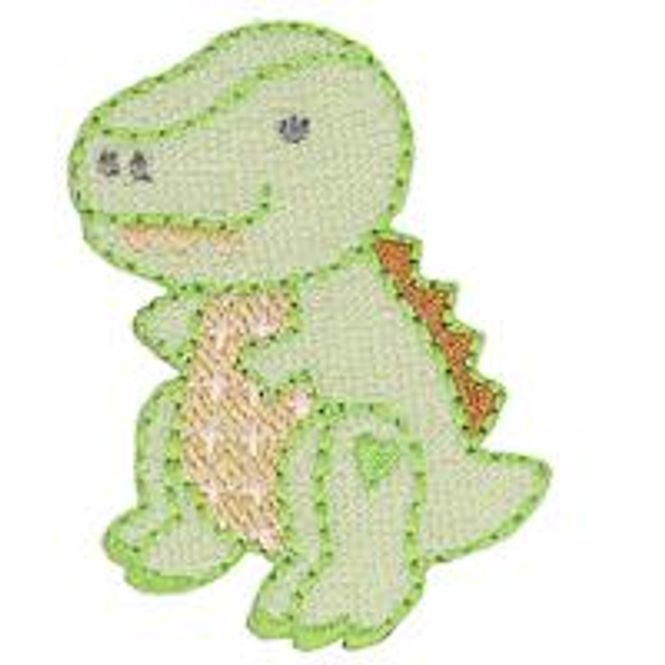 Hovedbilde Strykemerke baby Dino symerke