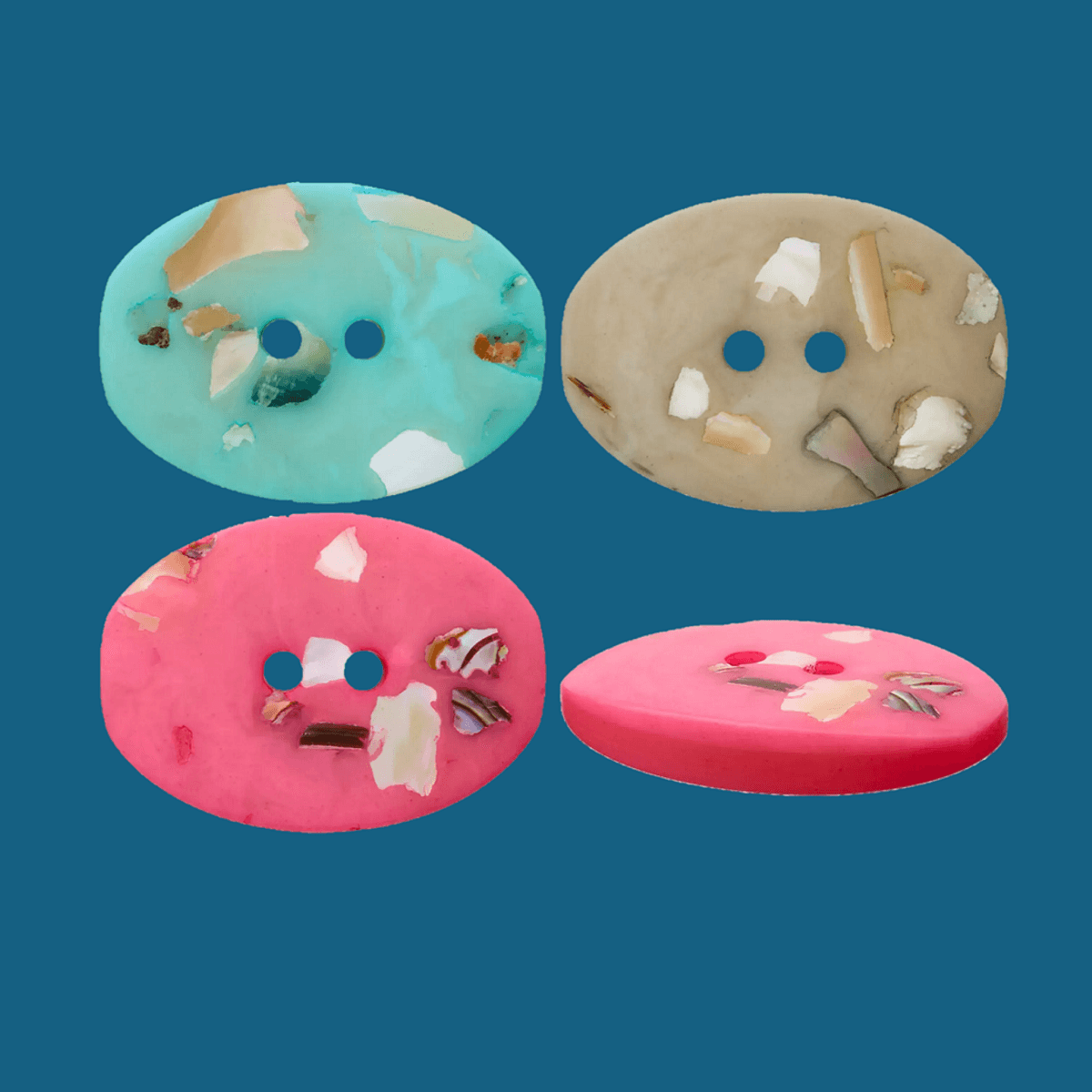 Knapp Porfyr 25 mm - flere farger