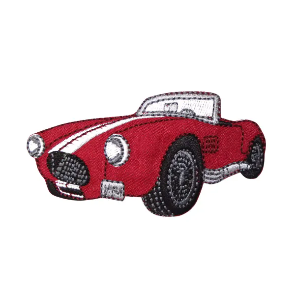 Hovedbilde Strykemerke MG Roadster rød sportsbil symerke