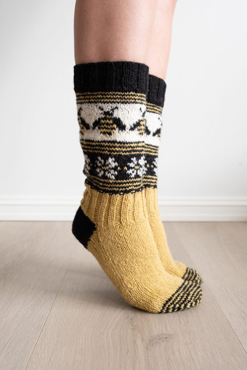 Humlesurr sokkepakke - NO + ENG - str 34 -44