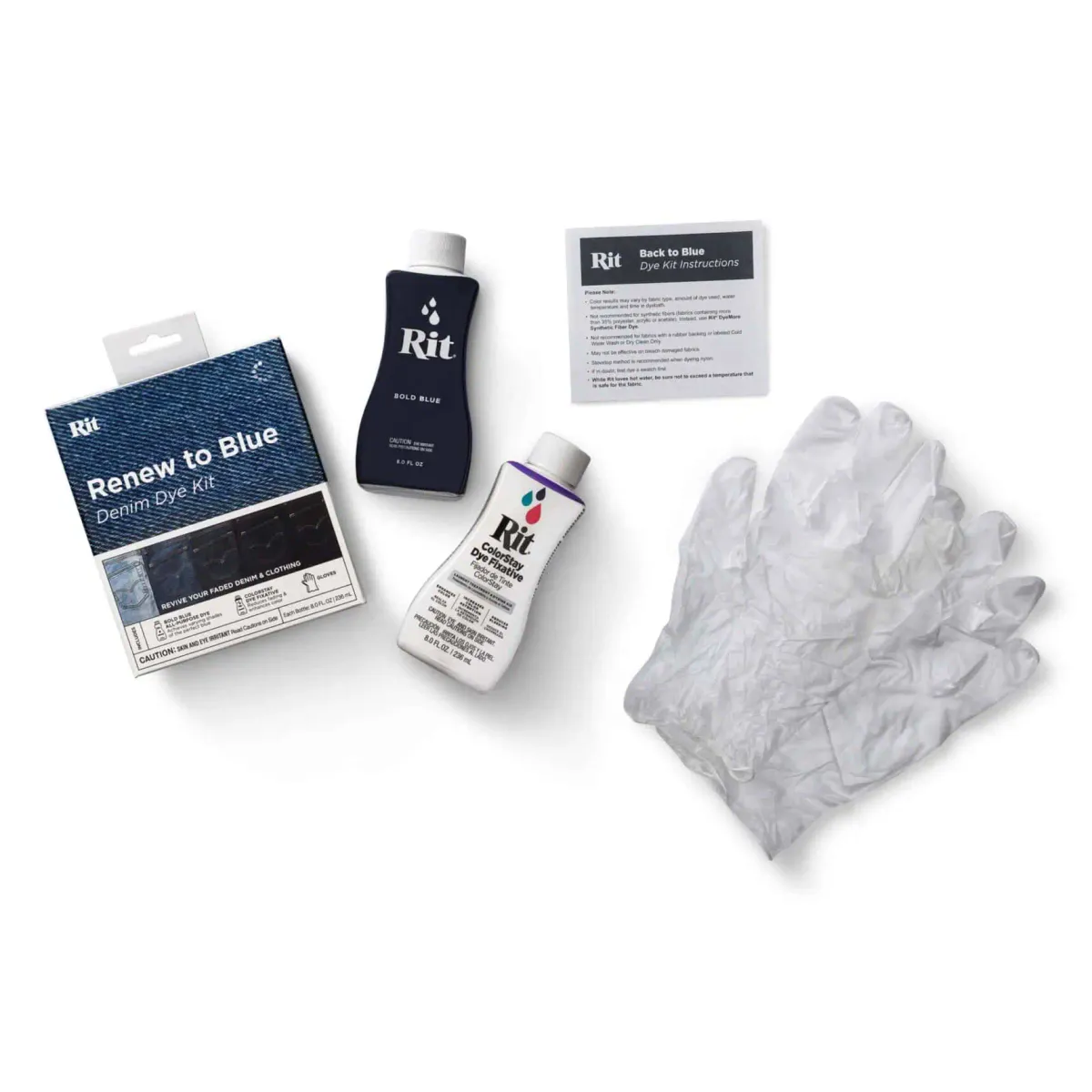 Rit Renew to Blue- Denim Dye Kit - refarging