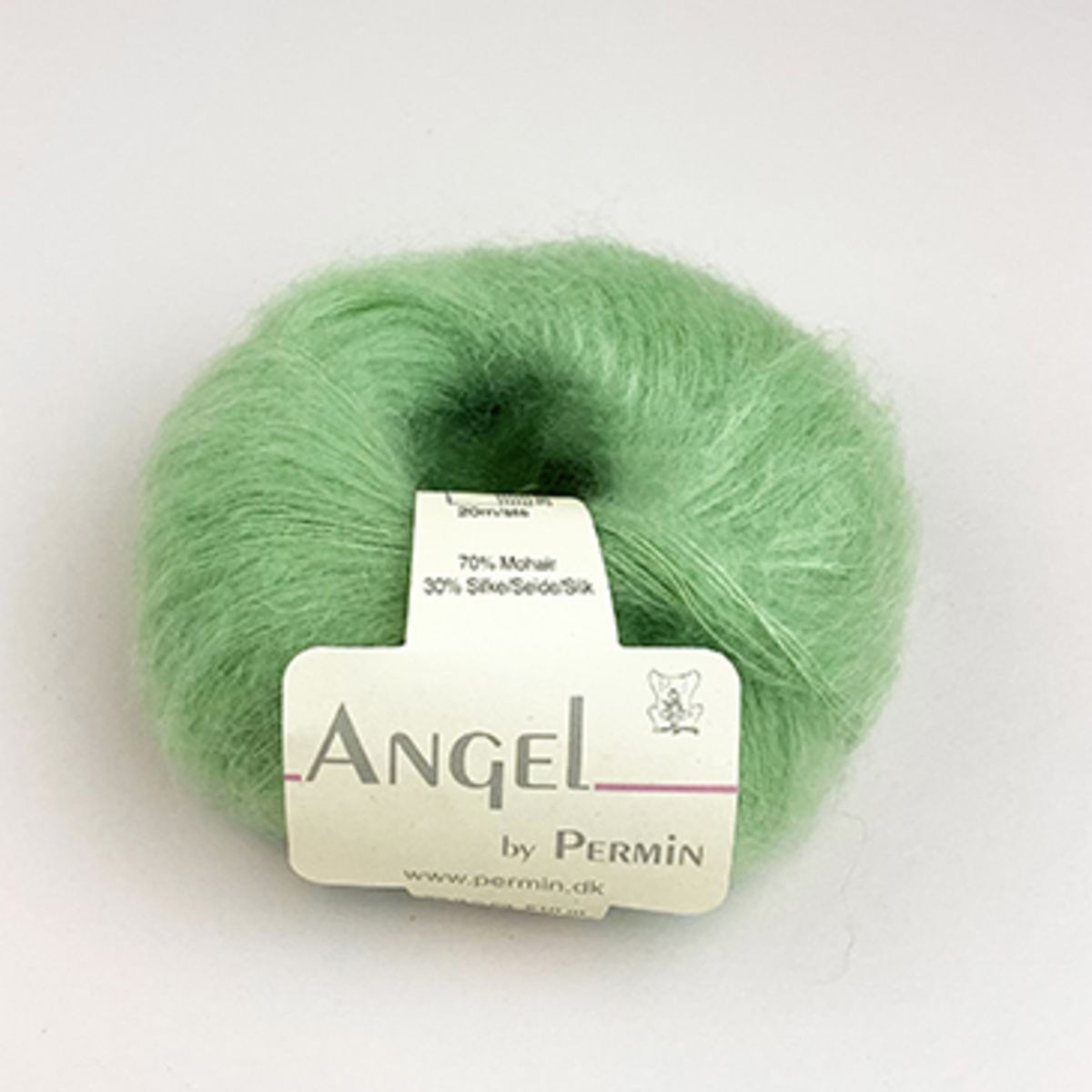 Angel Silk Mohair 110 Matcha støvet lysegrønn - retrogrønn
