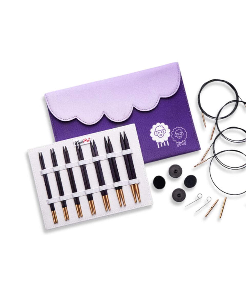 Strikkepinnesett J'adore Cubics DeLuxe utskiftbare pinner 4 - 8 