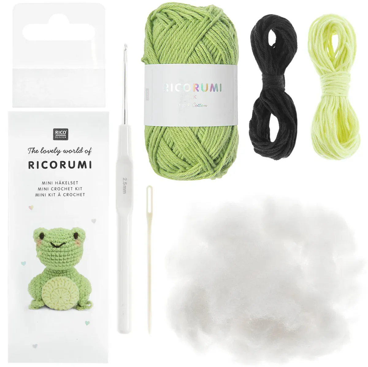 Ricorumi mini heklepakke Frosken 