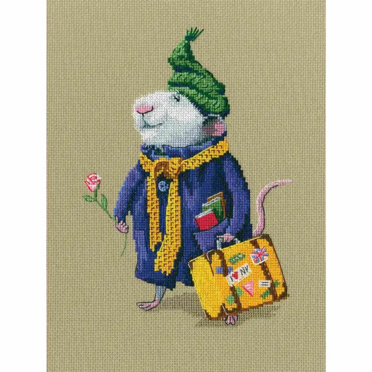 Bilde Vidunderlige verden - 14 x 20 cm broderipakke
