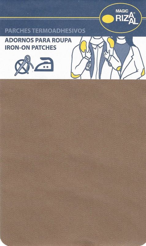 Strykelapp beige reparasjonslapp