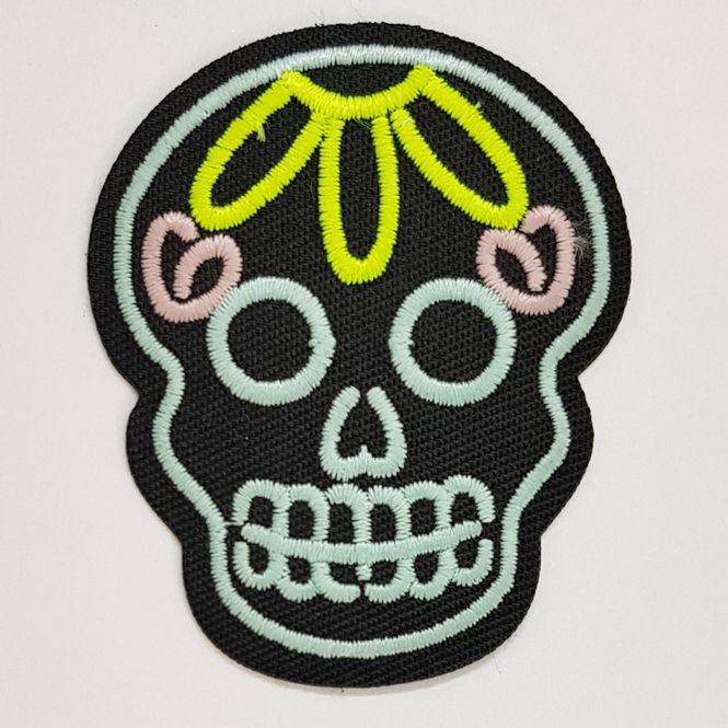 Hovedbilde Strykemerke Voodoo skull symerke