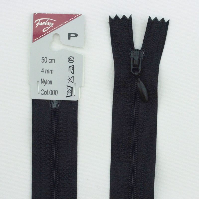 Glidelås 4 mm nylon ikke-delbar spiralglidelås