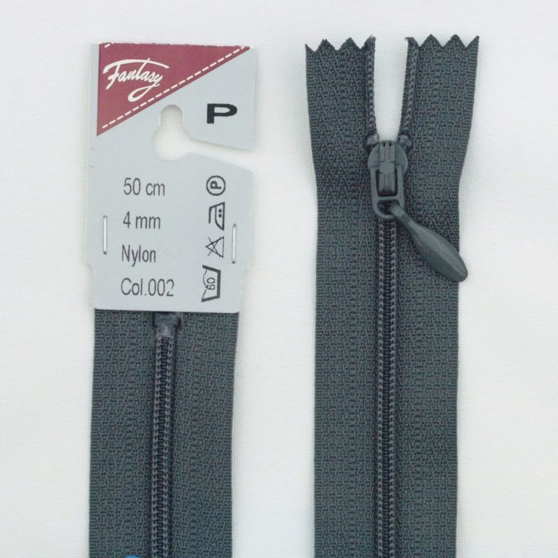 Glidelås 4 mm nylon ikke-delbar spiralglidelås