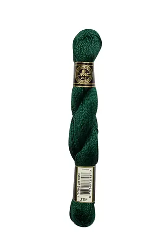 Perlegarn No.  5 DMC 215 brodergarn 25 g hespe - store dukker