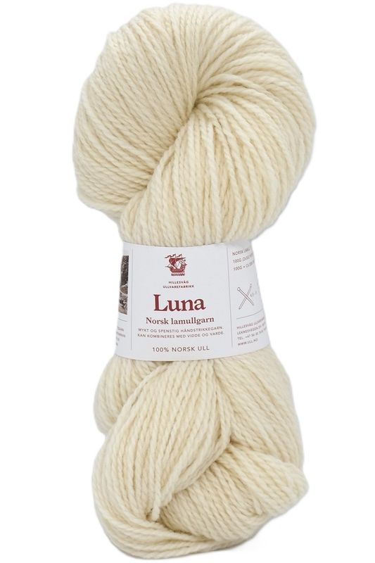 Luna - Norsk lamullsgarn 100 g Hillesvåg Fabrikker