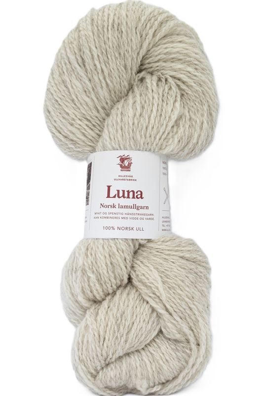 Luna - Norsk lamullsgarn 100 g Hillesvåg Fabrikker