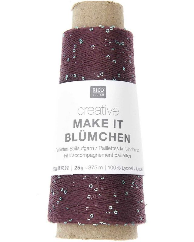 Creative Make It Blümchen - paljett følgetråd 375 m