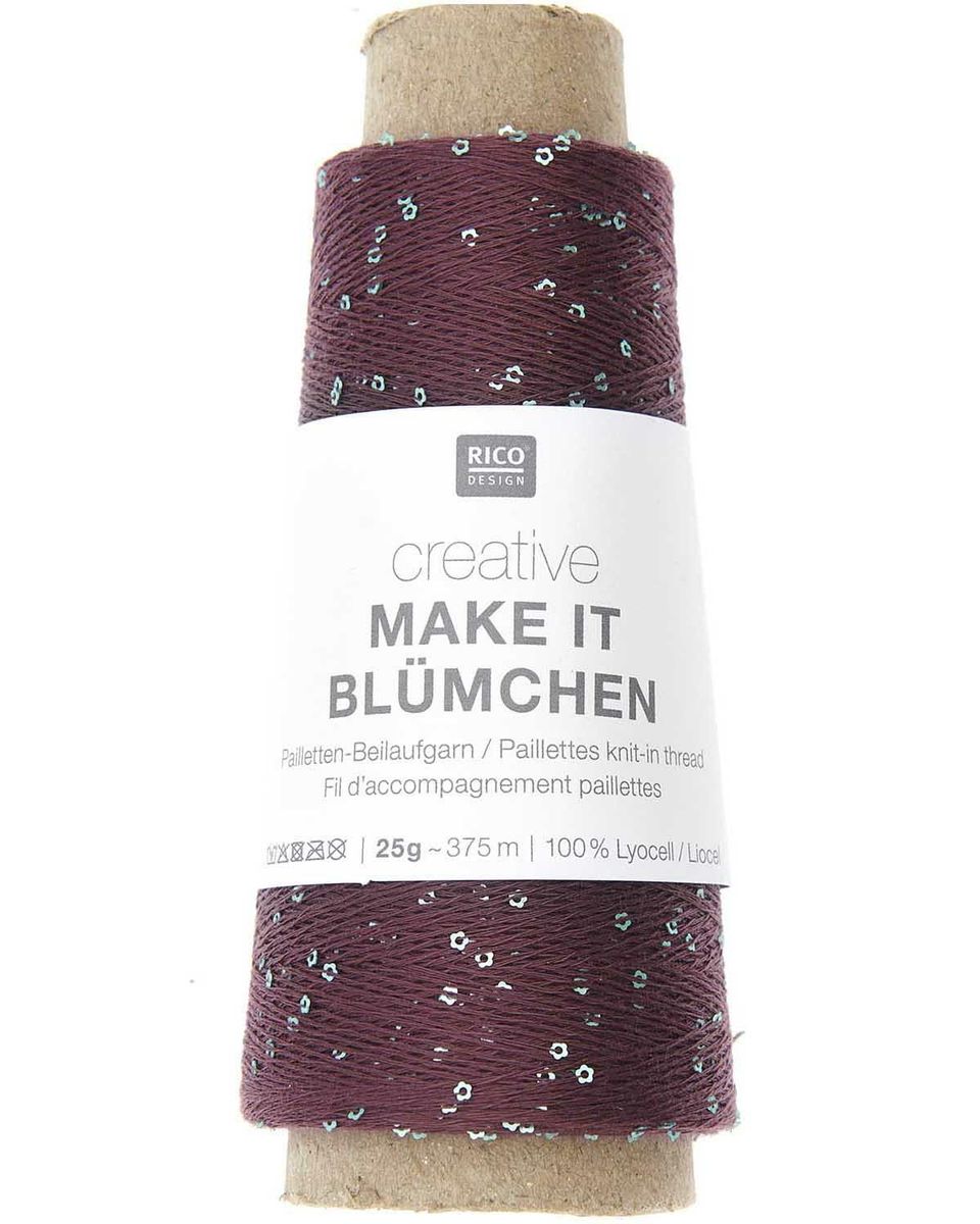 Creative Make It Blümchen - paljett følgetråd 375 m
