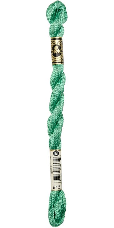 Perlegarn No.  5 DMC 115 Ensfarget bomullsbroderigarn