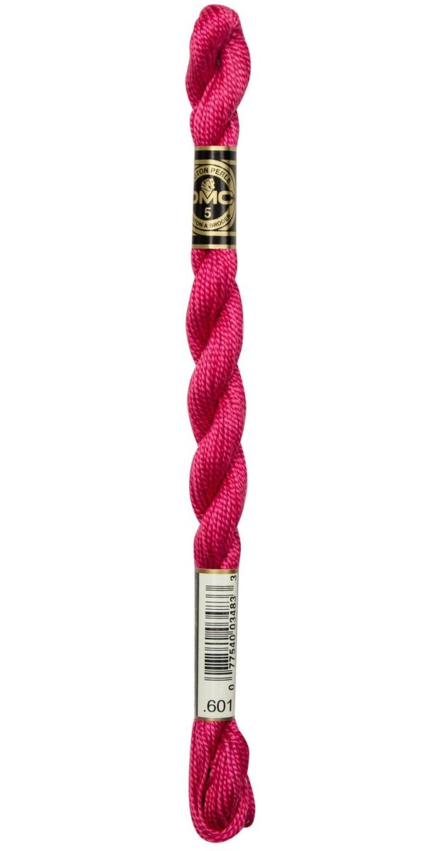 Perlegarn No.  5 DMC 115 Ensfarget bomullsbroderigarn