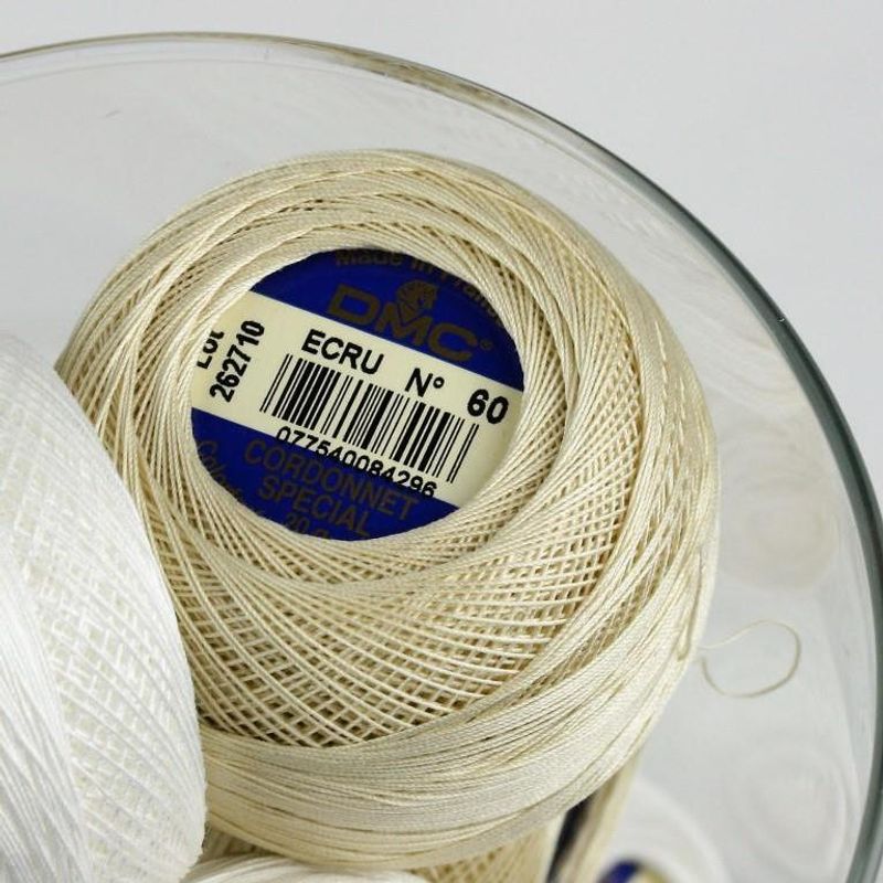 Hekle-/brodergarn Nr.  60  DMC Cordonnet Special - flere farger