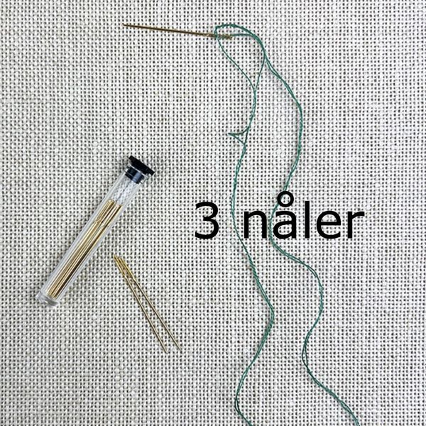 Hovedbilde Broderinål Gullnålen No 28 uten spiss Permin - 3 ...