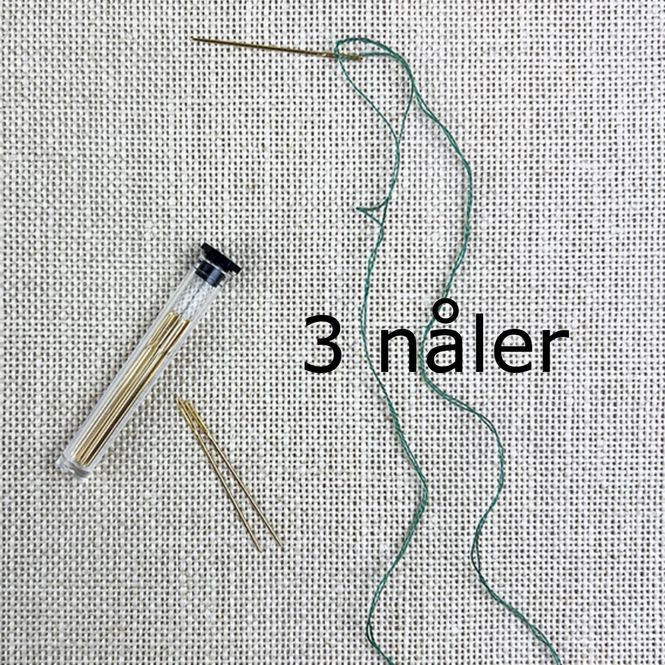 Hovedbilde Broderinål Gullnålen No 28 uten spiss Permin - 3 ...
