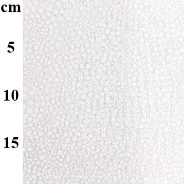 Hovedbilde Hvitt stoff Sneglehus prikkete Hvit quiltebomull ...