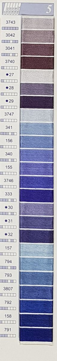 DMC Mouline No. 117 ensfarget brodergarn bomull